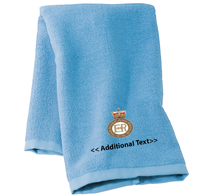 Personalised The Blues and Royals Military Towels Terry Cotton Towel